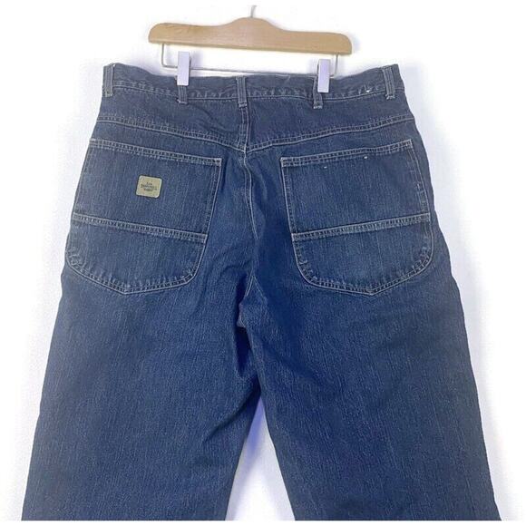 Lee Dungaree Jeans Men's Size 36x34 Quilted Lined Made in Russia - Picture 6 of 8